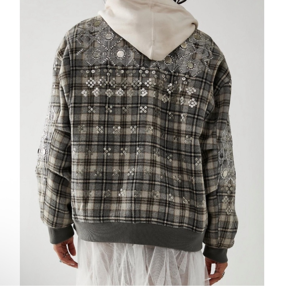 Free People Louie Embellished Bomber Jacket - Picture 2 of 12